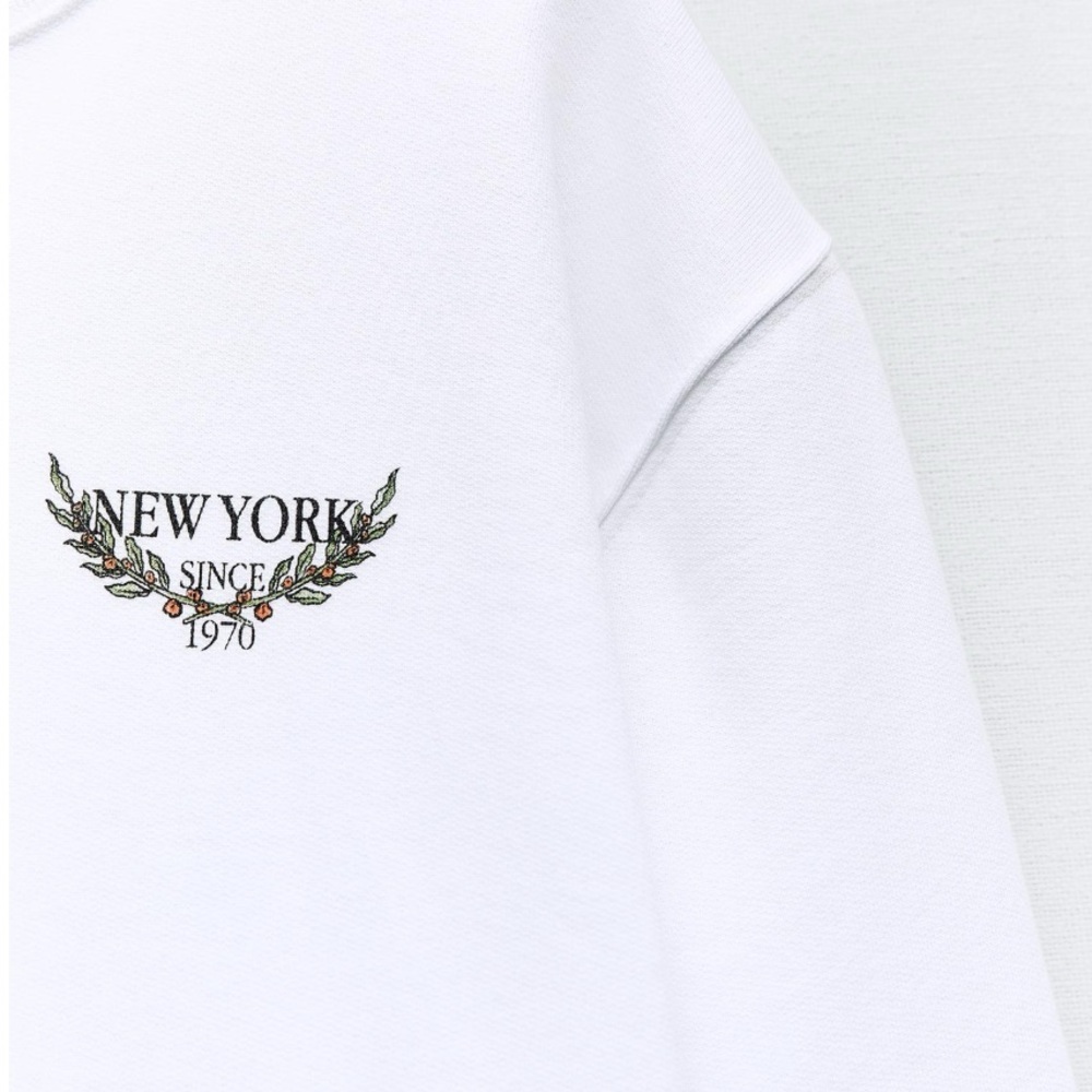 ZARA TEXT PRINT SWEATSHIRT - Picture 8 of 8